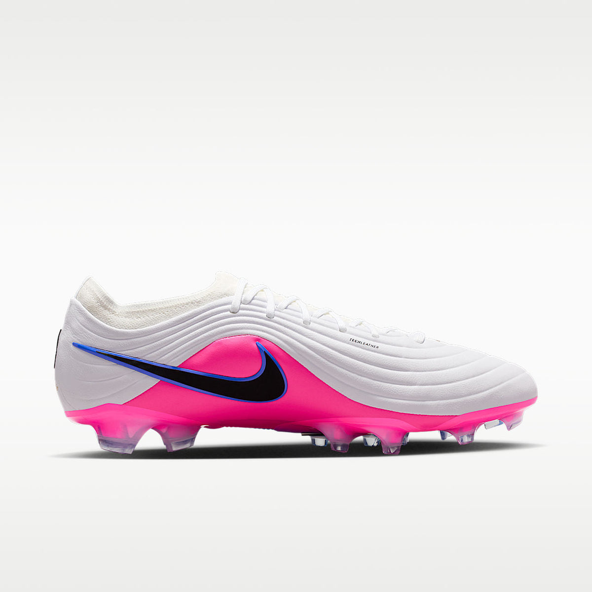 Tiempo Maestro Elite Firm-Ground Low-Top Soccer Cleats White/Racer Blue