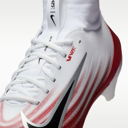 Vapor Pro 1 Football Cleats Air Zoom White/Team Crimson/Metallic Silver/Black
