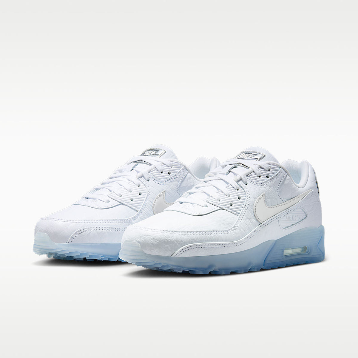 Air Max Terrascape 90 Men's Shoes Leather White Blue Tint Pure Platinum Chrome
