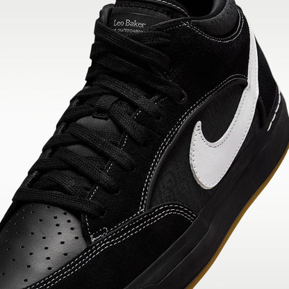 Unisex SB React Leo Skate Shoes Black/Gum Light Brown/White