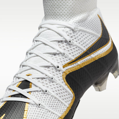 Vapor Edge 360 Untouchable Men's Football Cleats White Metallic Gold Black