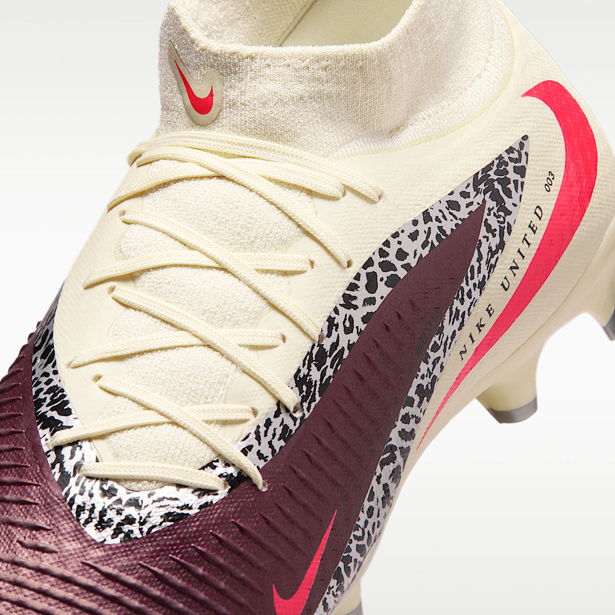 Phantom 6 High Academy Multi-Ground Soccer Cleats Unisex Burgundy Crush