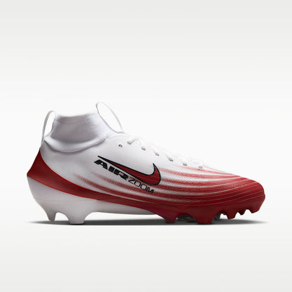 Vapor Pro 1 Football Cleats Air Zoom White/Team Crimson/Metallic Silver/Black