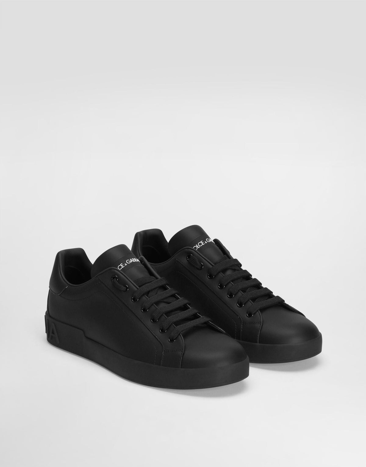 Men's Portofino Nappa Calfskin Sneakers Black