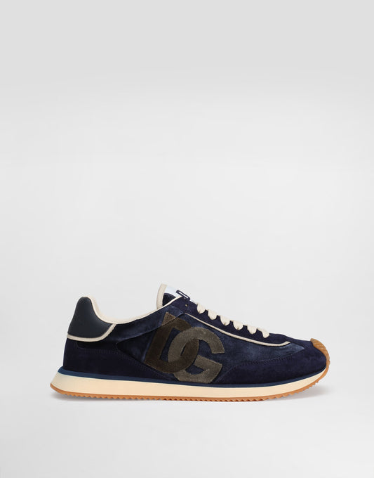 DG Cushion Men's Sneakers Mixed Velvet Calfskin Multicolor