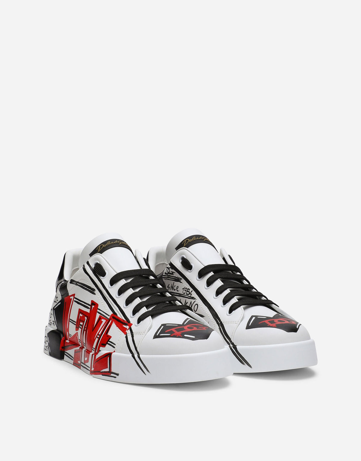 Portofino Limited Edition Men's Calfskin Sneakers in Multicolor