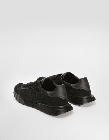 DG Athletic Sneakers in Fabric and Calfskin Black