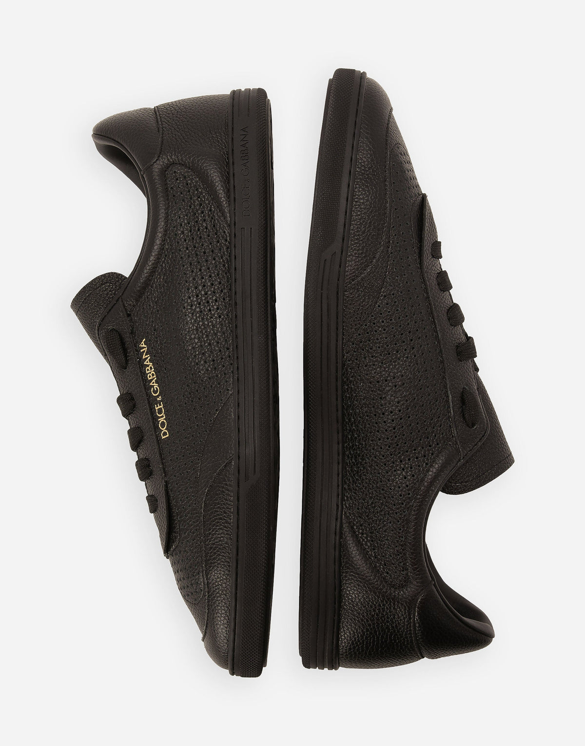 Men's Saint Tropez Sneakers Perforated Calfskin Black