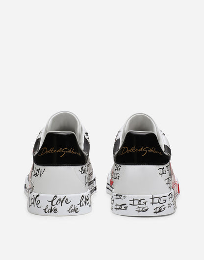 Portofino Limited Edition Men's Calfskin Sneakers in Multicolor