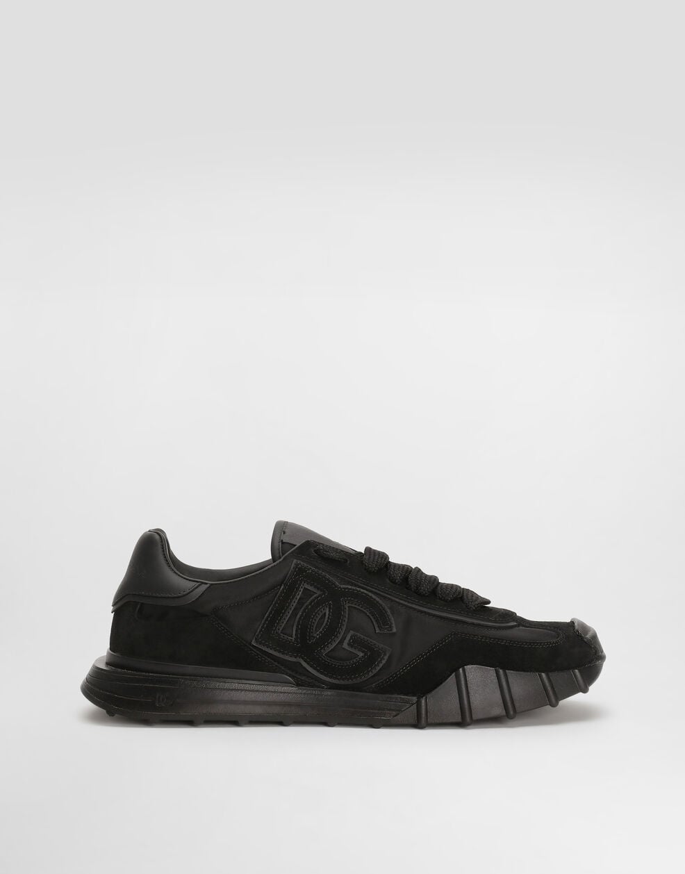 DG Athletic Sneakers in Fabric and Calfskin Black
