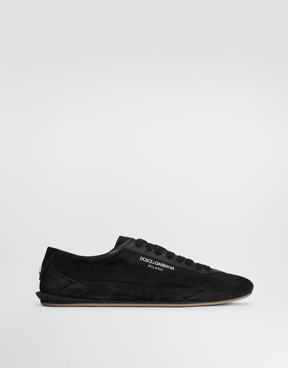 Gimondi Men's Suede Lace-Up Shoes Black