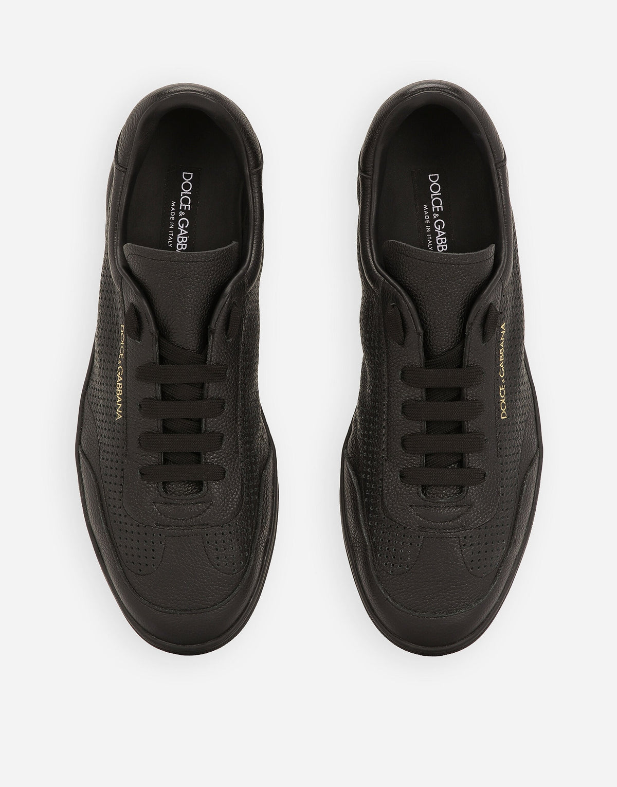 Men's Saint Tropez Sneakers Perforated Calfskin Black