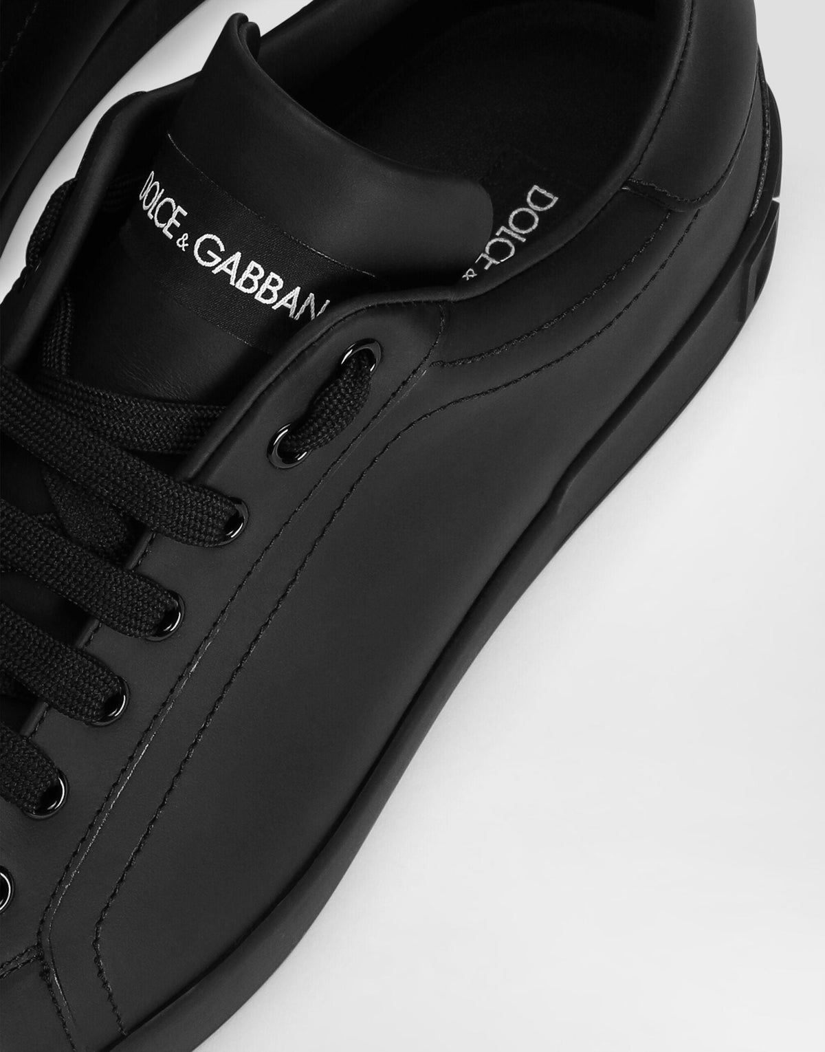 Men's Portofino Nappa Calfskin Sneakers Black