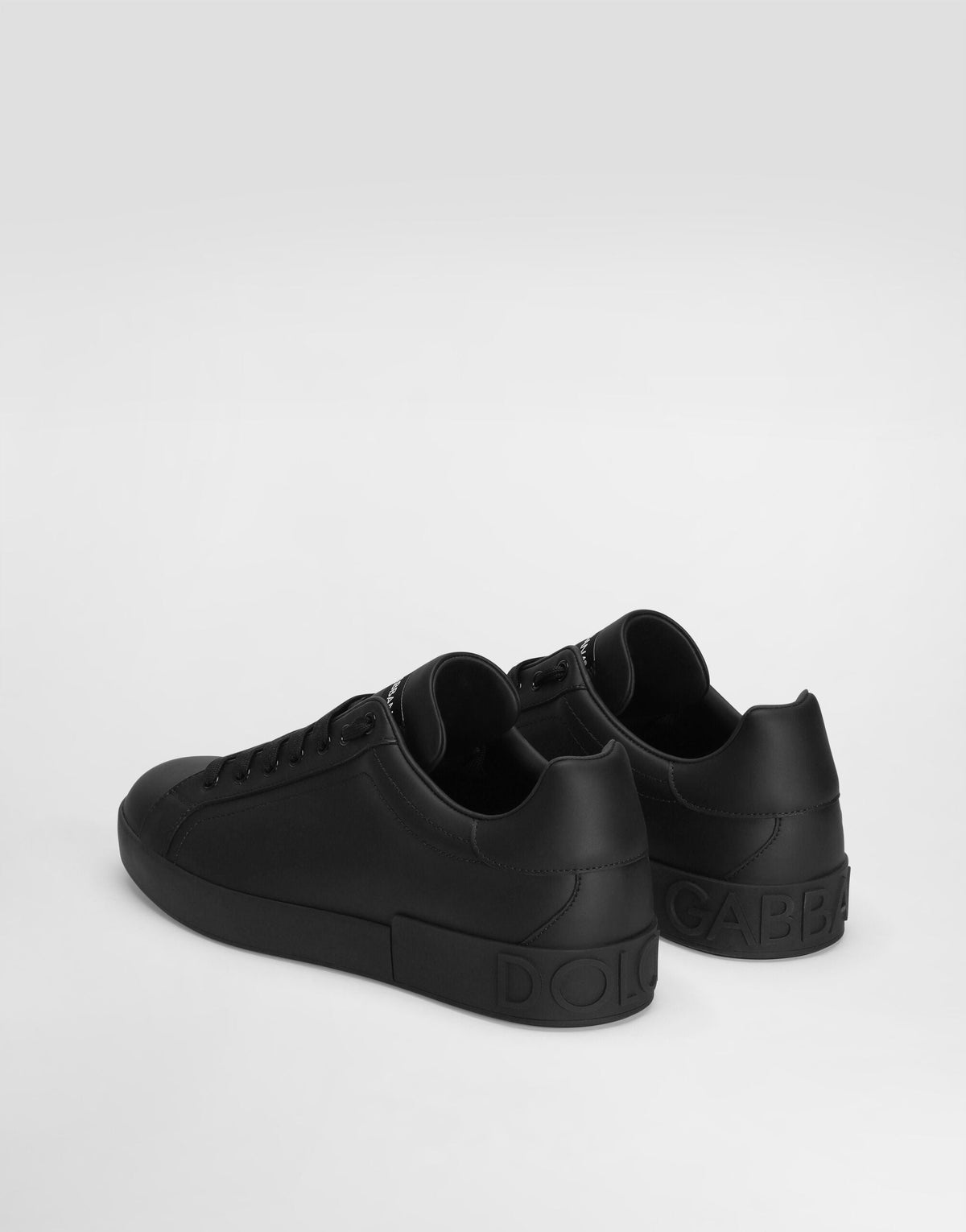 Men's Portofino Nappa Calfskin Sneakers Black