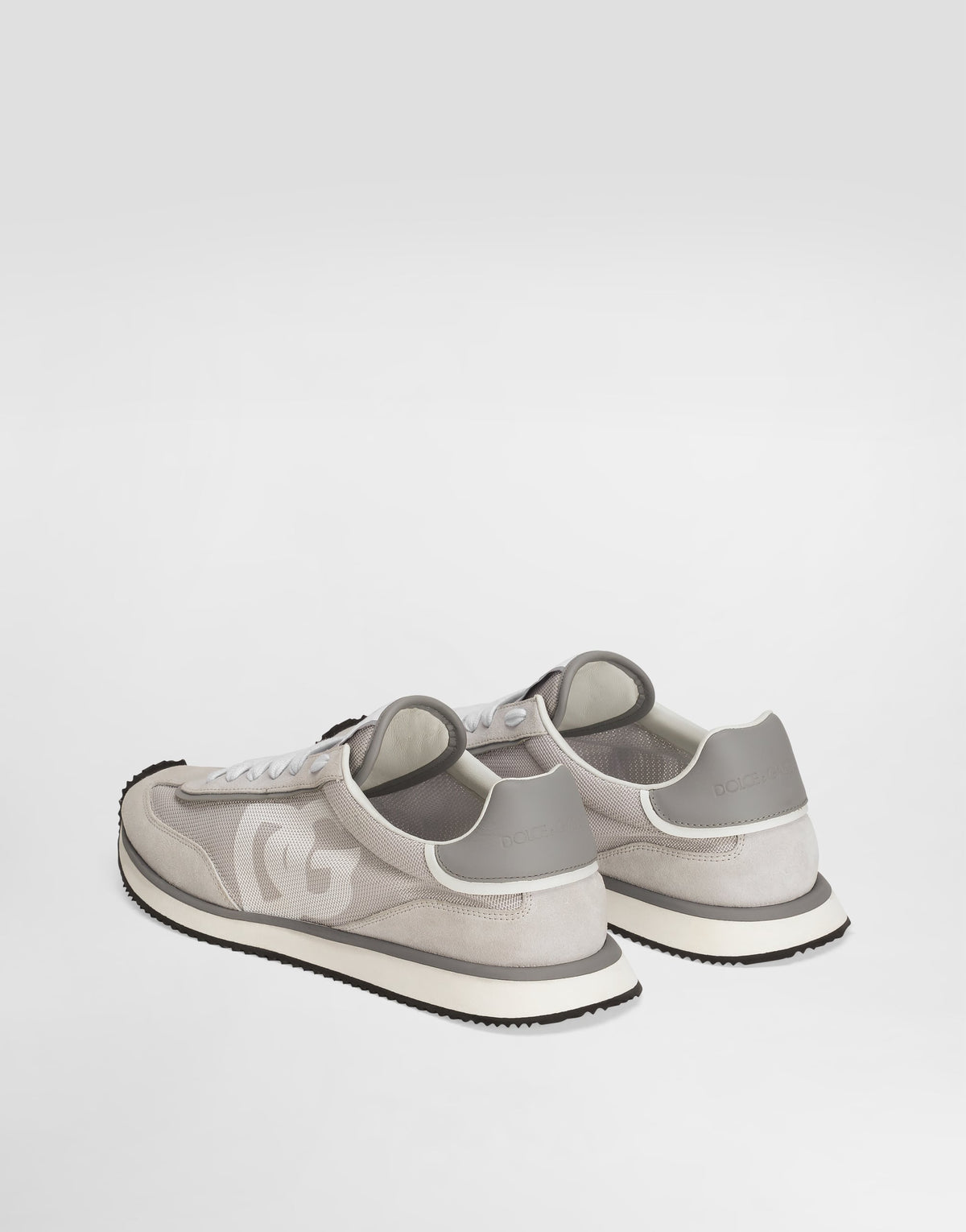 DG CUSHION Mixed-Material Sneakers Gray