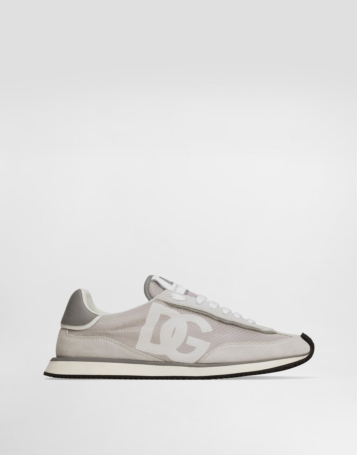 DG CUSHION Mixed-Material Sneakers Gray